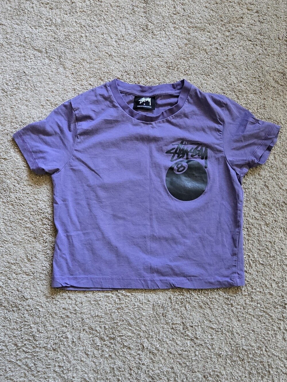 Stussy 8 Ball Crop T